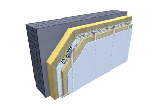 Certified 3D Passive house detail: Mineral wool - renovation wall